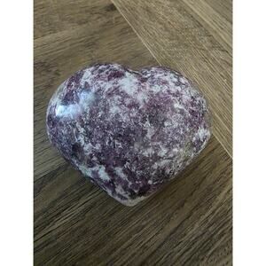 Genuine Polished Lepidolite Heart Stone
9.5 ounce
